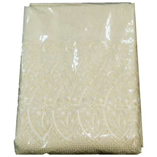 Ready Made Lace Sheer - Embroidered Voile - 5m