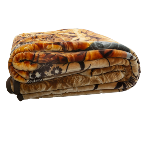 Blankets - Satin Gold 2 Ply Double Sided Print