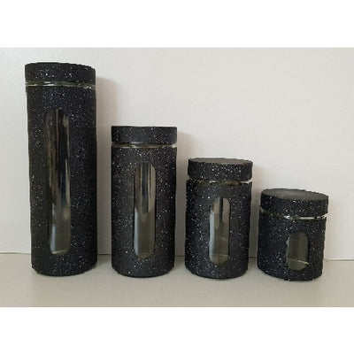 Canister Sets - 4 Pcs Marble Look