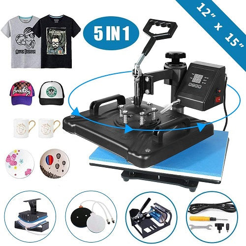 Heat Press - 5 in 1 Digital Transfer Sublimation