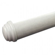Curtain Poles - 65mm 1/2 Round + Endcaps