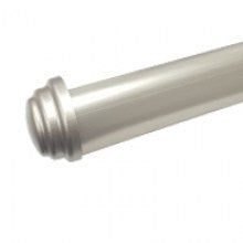 Curtain Poles - 65mm 1/2 Round + Endcaps