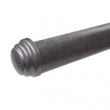Curtain Poles - 65mm 1/2 Round + Endcaps