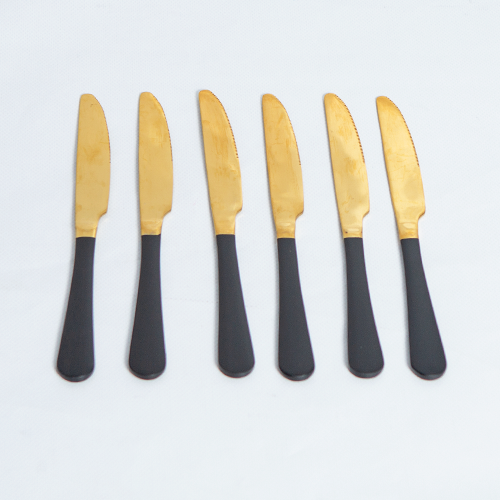 Cutlery Sets - Flat Handle - Black