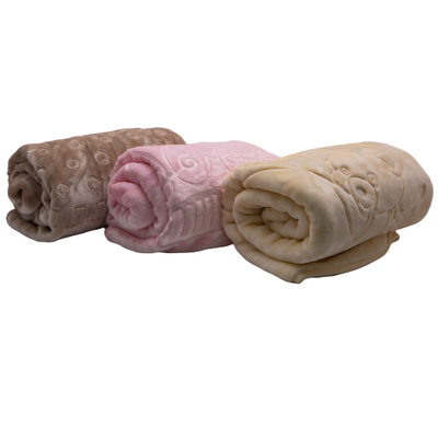 Blankets - Sesli Mink Embossed Baby Blanket