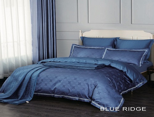 Cotton Comforter Set - 7pc Blue Ridge