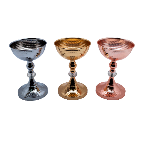 Centre Piece - Hammered Chalice Goblet