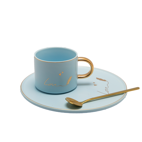 Crockery - Xquisite Love Cup & Round Saucer Set