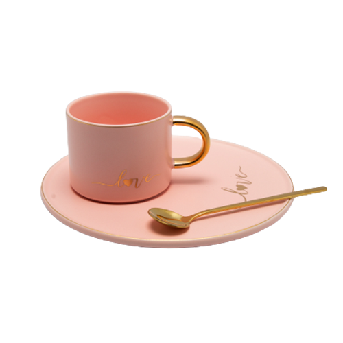 Crockery - Xquisite Love Cup & Round Saucer Set