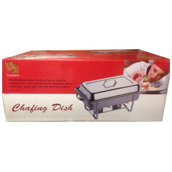 Chafing Dish - Rectangle Lid Top Silver