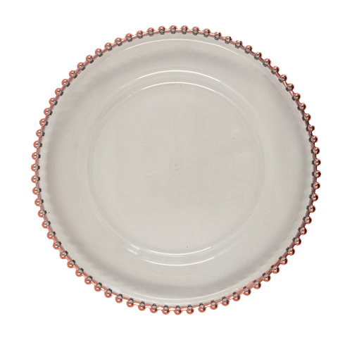 Underplates - Clear Plastic with Beaded Edge