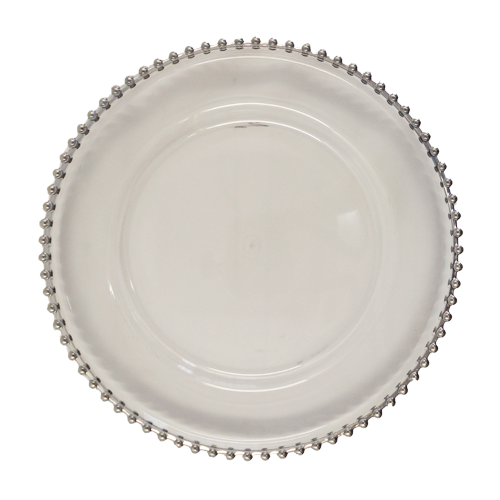 Underplates - Clear Plastic with Beaded Edge