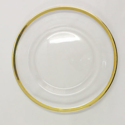 Underplates - Glass Gold Edging