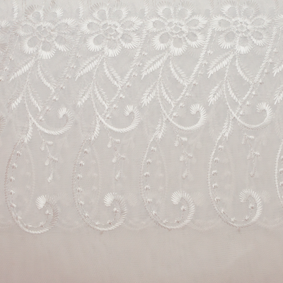 Ready Made Lace Sheer - Embroidered Voile - 5m