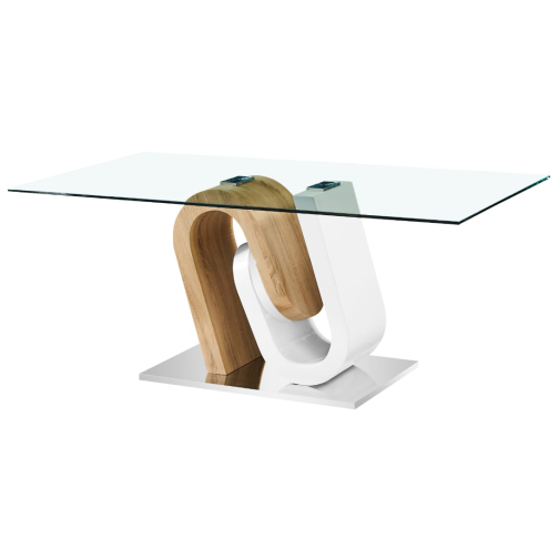 Dining Table Glass Top - Rectangle DT810
