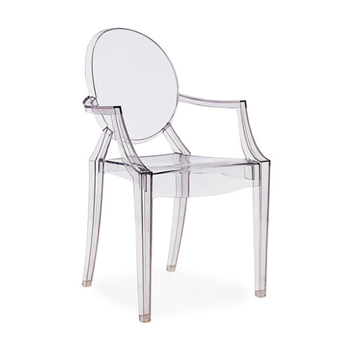 Louis Arm Chair - Clear Ghost