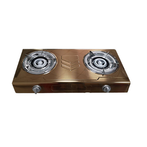 Hot Plate - 2 Burner Gas Stove - Rose Gold