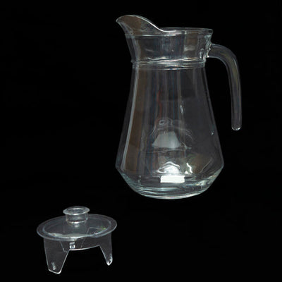 Jug - 1.3L Glass With Plastic Lid