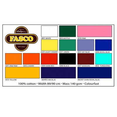 Fasco Fabric - 100% Cotton 90cm