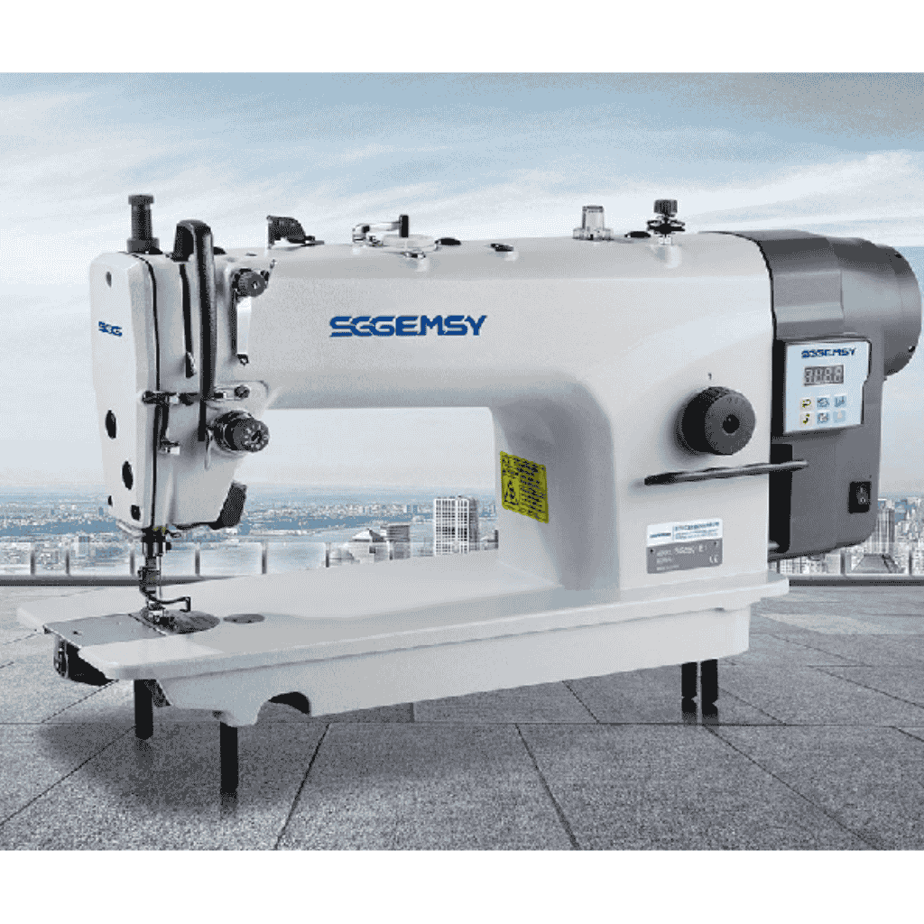 Gemsy 8801E Industrial Lock Stitch Direct Drive Machine Ahmeds Textiles