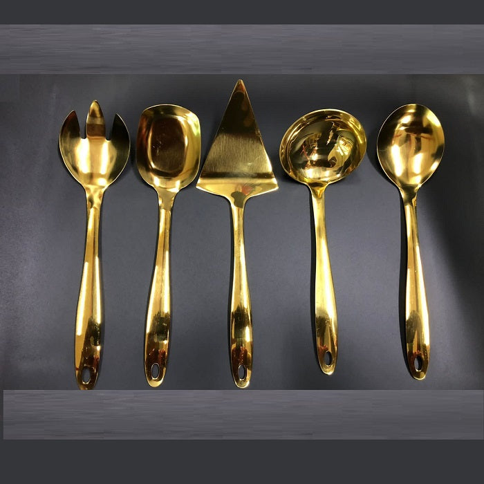 Serving Utensils Gold