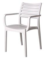 Sienna Arm Chair - Slatted & Solid Combo Cafe
