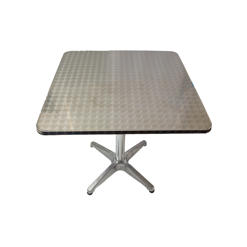 4 Seater - Aluminium Cafe Table Square