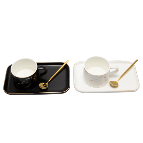 Crockery - Xquisite Cup & Rectangular Saucer Set