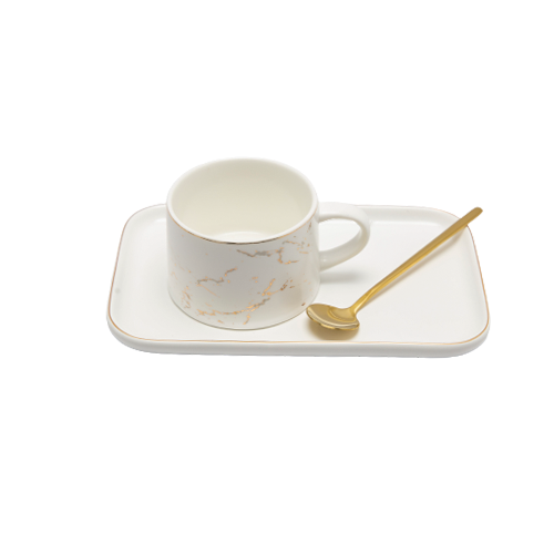 Crockery - Xquisite Cup & Rectangular Saucer Set