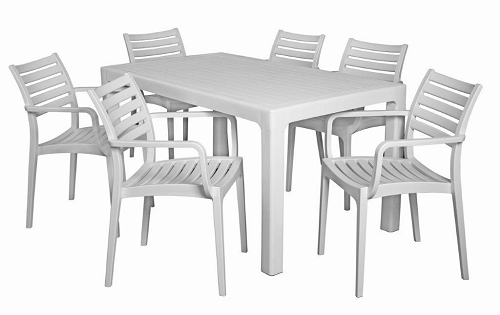 Verona Cafe Table - 6 Seater