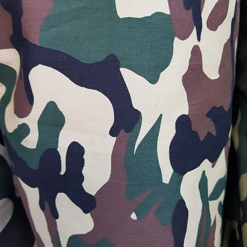 Fabric - Printed Cotton Twill Camo