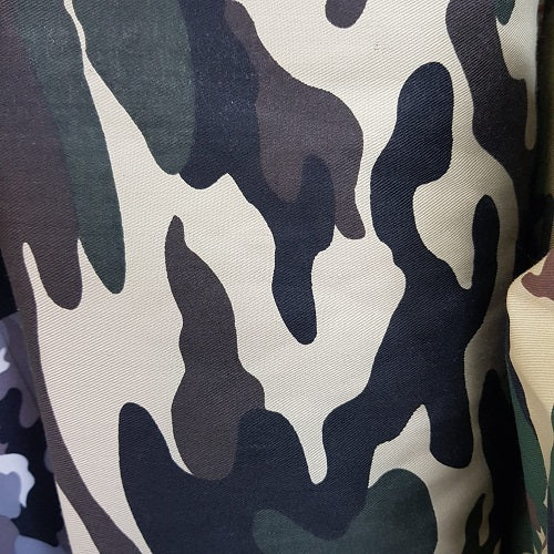 Fabric - Printed Cotton Twill Camo