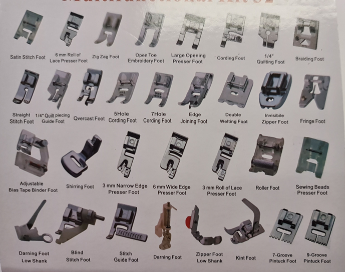 Brother Multifunction Feet Set - 32PC