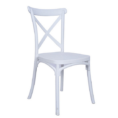 Cross Back Chairs - Plastic