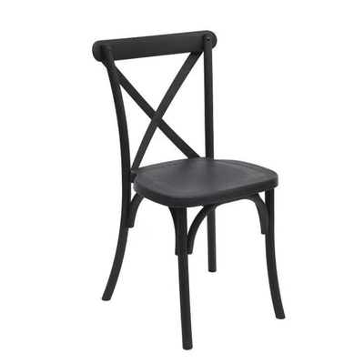 Cross Back Chairs - Plastic