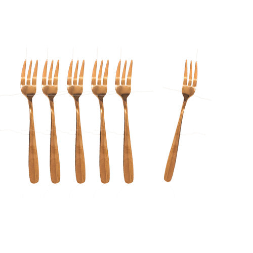 Cutlery - Dessert Forks Rose Gold
