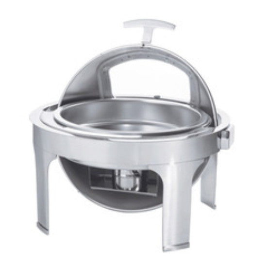 Chafing Dish - Roll Top with Window Silver