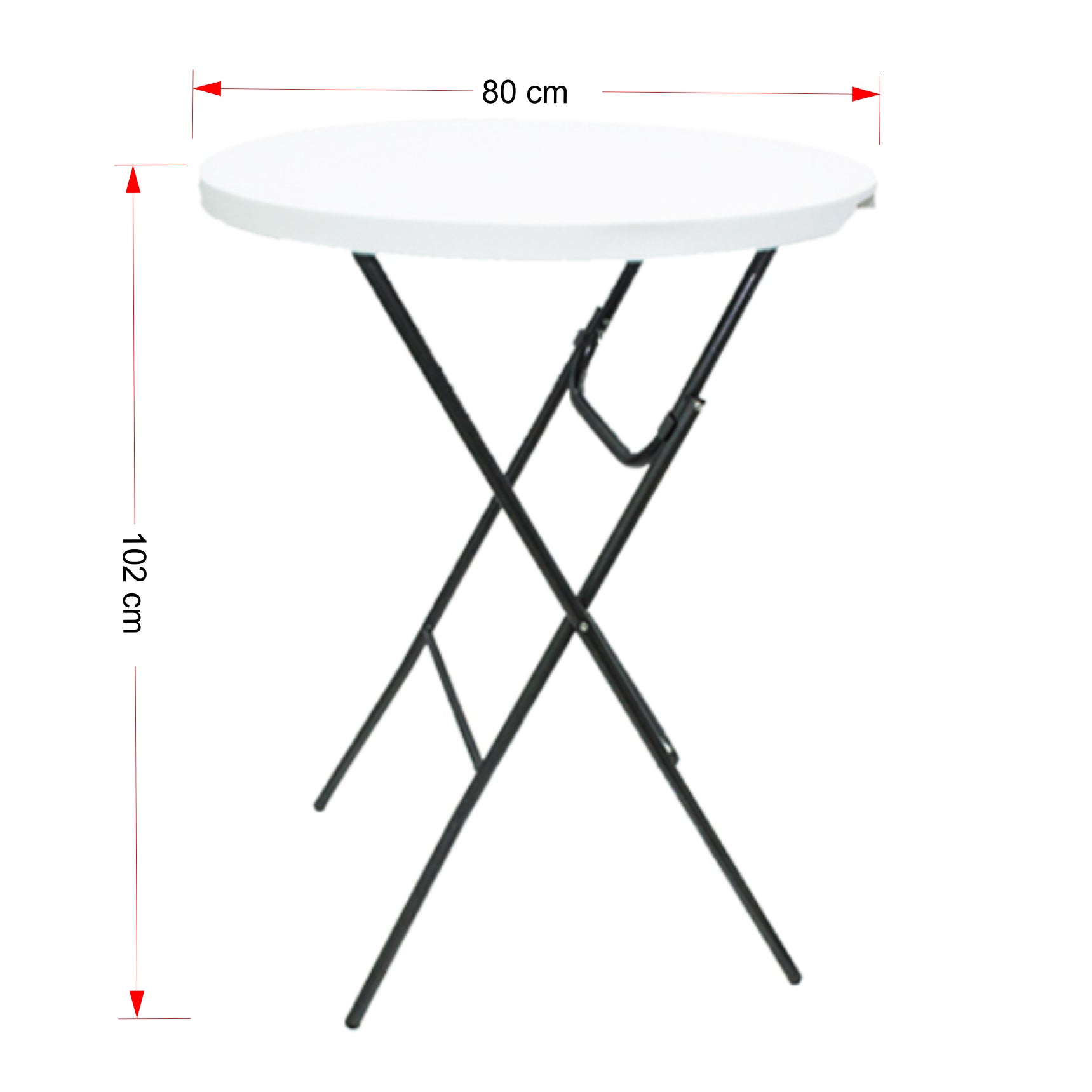 Cocktail Table - Heavy-duty Plastic Top - Trestle – Ahmeds Textiles